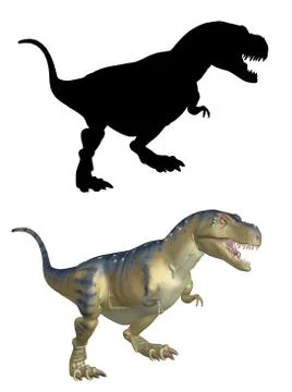 TRex 3d isolated Stockillustratie