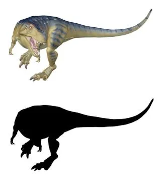 TRex 3d isolated Ilustración de archivo