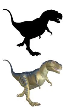 TRex 3d isolated 스톡 일러스트