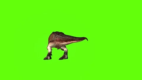 T.rex attack green screen animation 3D rendering Stock Footage 279100324