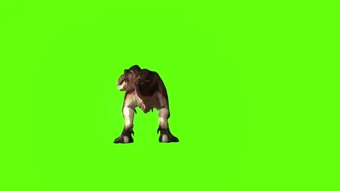 T.rex roar green screen animation 3D rendering Stock Footage 279101960