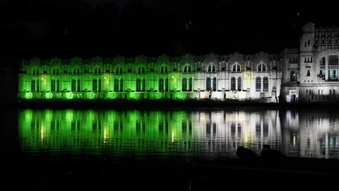 Trezzo d'`Adda view on hydroelectric power plant Taccan Stock Footage 139446189