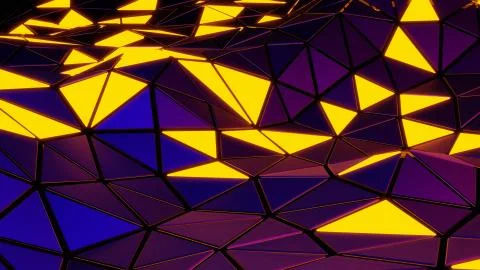 Tri abstract background 3D Stock Illustration