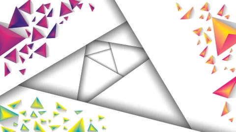 Tri abstract background Stock Illustration