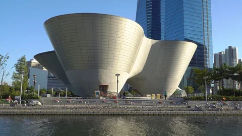Tri-Bowl in Songdo Stock Footage 84082958