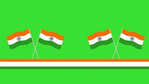Tri-Colour Flag Animation for Independence Day on Green screen animation 4K 스톡 동영상 321664402