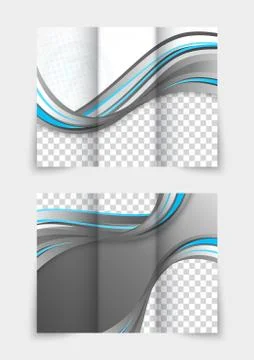 Tri-fold brochure Stock Illustration