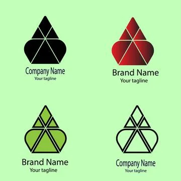 Tri-Form Crest logo Stock Illustration