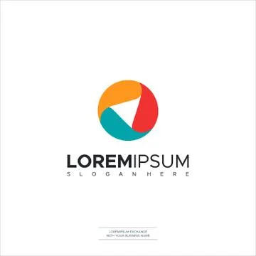 Tri Icon Logo Design Template Design 스톡 일러스트