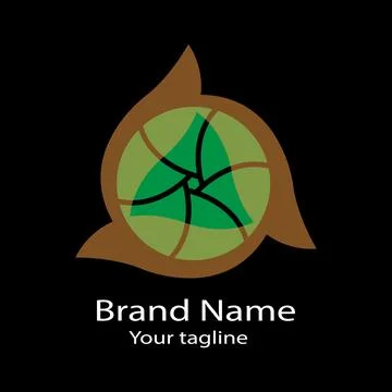 Tri-Leaf Core logo Stock Illustration