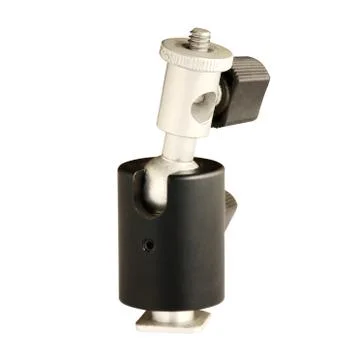 Tri pod head for fitting the external flash Fotos Stock