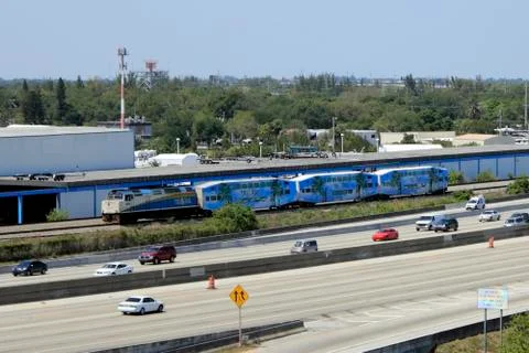 Tri-rail transportation Stock Photos