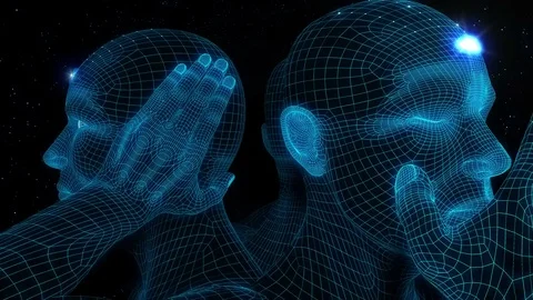 Tri Third Eyes Looping Animation Stock Footage 73610161