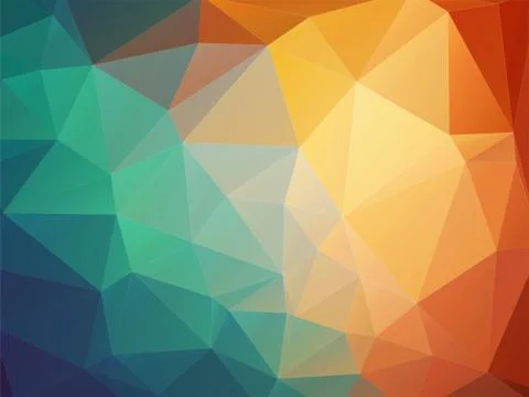 Tria orange blue background Illustrazione stock