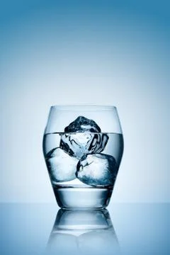 The triad of ice cold vodka. Stock Photos