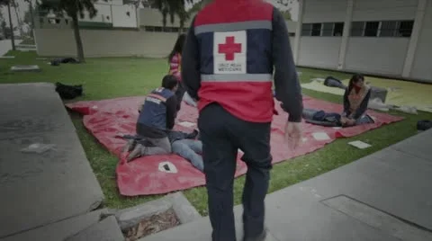 Triage exercise Stock Footage 10891884