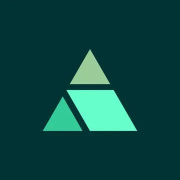 Triagnle logo design Stock Illustration