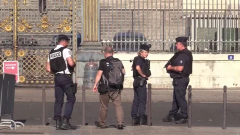 Trial begins in Paris for the terrorist attacks of November 13, 2015, París, FR  Video stock 204056437