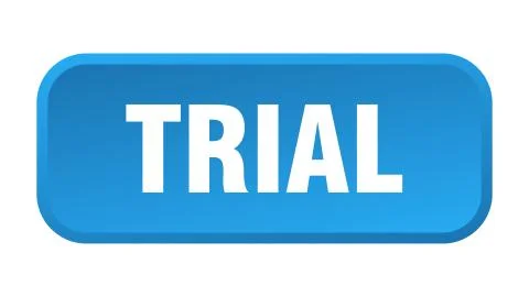 Trial button. trial square 3d push button Stock Illustration