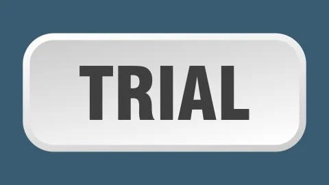 Trial button. trial square 3d push button Illustrazione stock