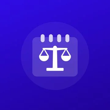 Trial date vector icon with calendar, transparent design Stock Illustration