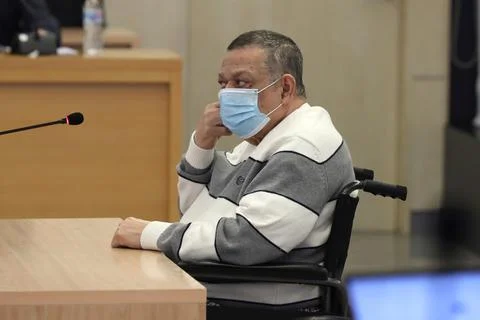 Trial of former Salvadoran coronel Inocente Montano, Madrid, Spain - 08 Jun 2020 Stock Photos