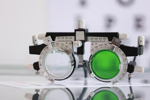 Trial frame for eye test Fotos de archivo