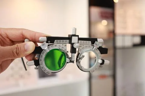 Trial frame for eye test 写真素材