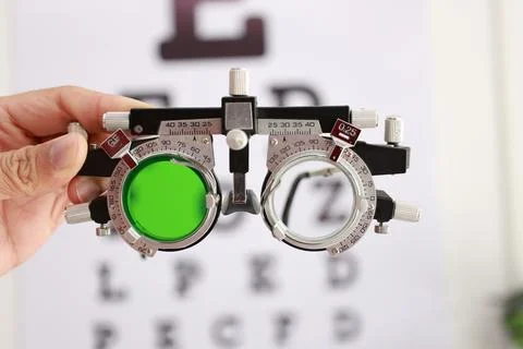 Trial frame for eye test Fotos de archivo