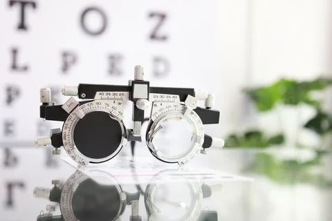 Trial frame for eye test Fotos de archivo