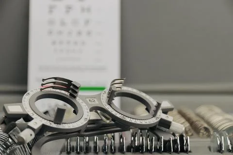 Trial frame eyeglasses Fotos de archivo
