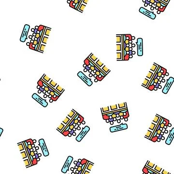 Trial jury vector seamless pattern Stock Illustration