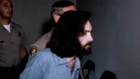 Trial of the murderer Charles Manson. Manson's followers1 (32) Stock Footage 237363152