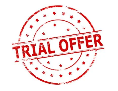 Trial offer Illustrazione stock