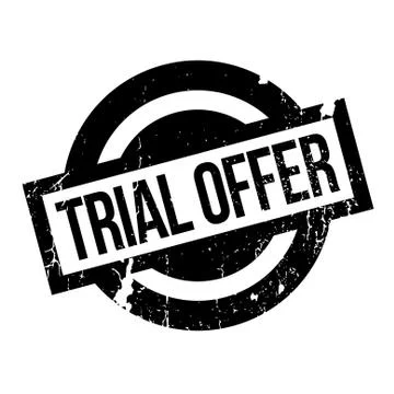 Trial Offer rubber stamp Stock Illustration