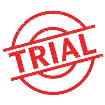 Trial rubber stamp Stock Illustration