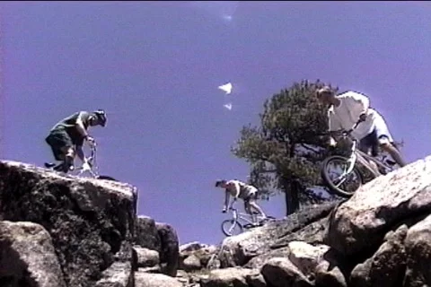 Trials bikers Stock Footage 94481