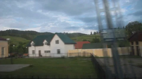 Trian arrival window view Stock Footage 36778669