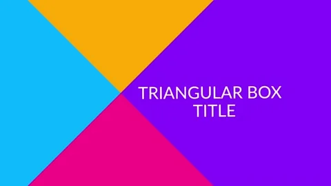 Triangilar Box Title Stock After Effects