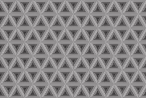 Triangl seamless pattern. Greyscale. Industrial texture, vector. Stock Illustration