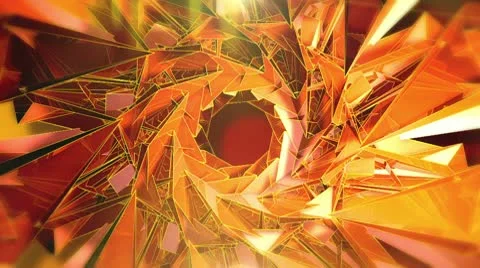 Triangle - 10 - Orange Stock Footage 10767193