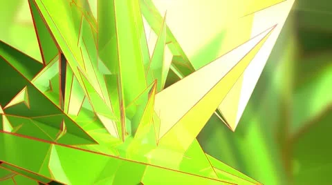 Triangle - 2.1 - Green - Left - 2 Stock Footage 10763949