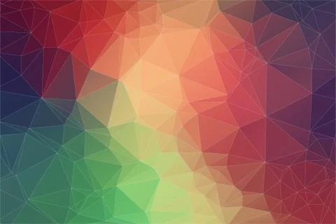 Triangle 2D geometric colorful background Stock Illustration