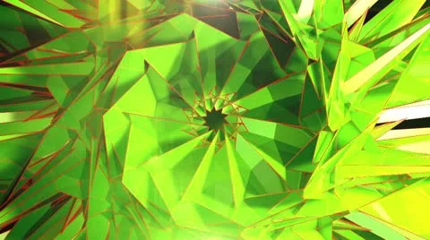 Triangle - 3 - Green Stock Footage 10764035