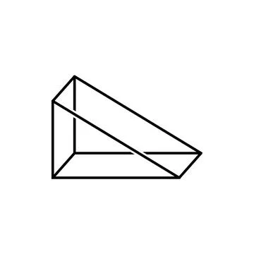 Triangle 3d icon vector 스톡 일러스트