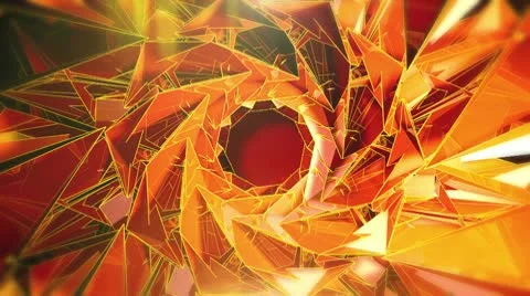 Triangle - 4 - Orange Stock Footage 10767401