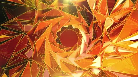 Triangle - 5 - Orange Stock Footage 10767490