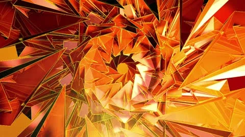 Triangle - 6 - Orange Video stock 10767590