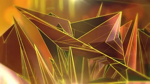 Triangle - 7 - Orange Video stock 10767637