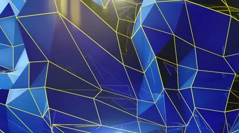 Triangle - 9 - Blue - BG Video stock 10763665